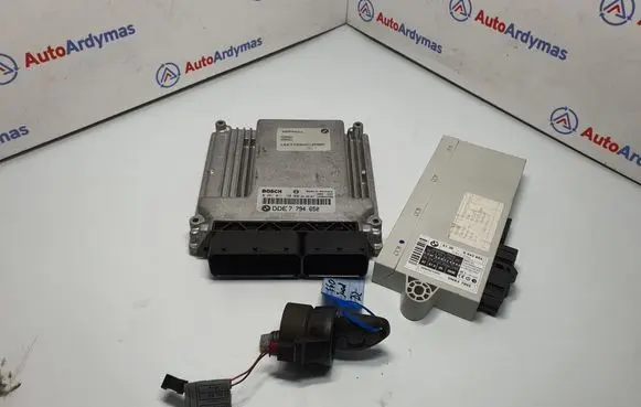 BMW 5 E60 E61 Engine ECU kit and lock set 7794650 13617794650 7807167