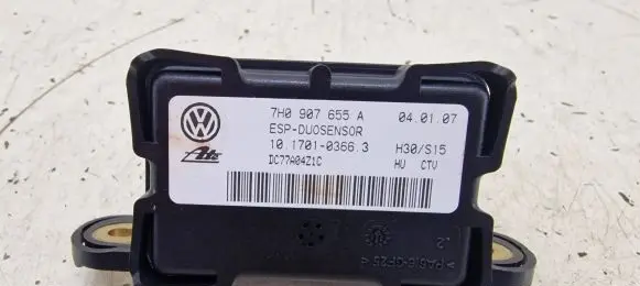 Audi A3 S3 8P ESP acceleration yaw rate sensor 7H0907655A