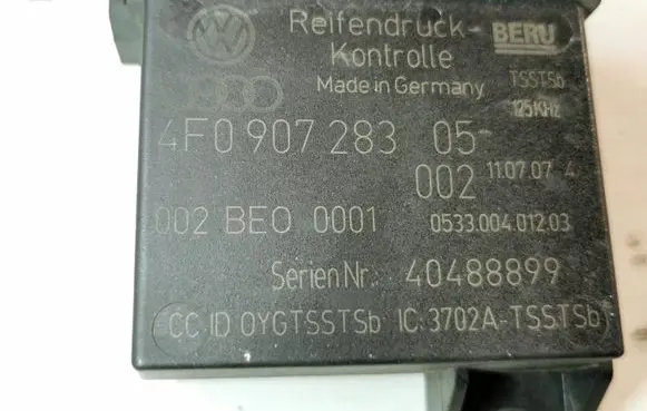 Audi A6 S6 C6 4F Tire pressure sensor 4F0907283 40488899 053300401203