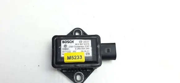 Audi A4 S4 B6 8E 8H ESP acceleration yaw rate sensor 8E0907637A M5233