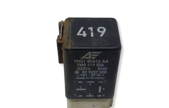 Volkswagen Sharan Glow plug pre-heat relay 7M5919506