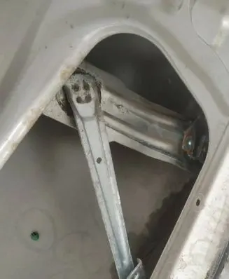 Sliding door window regulator with motor