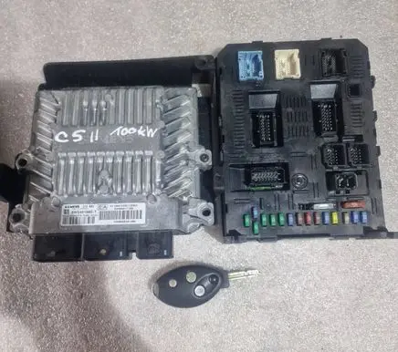 Citroen C5 Engine ECU kit and lock set 5WS40198ET 9656171380 9655041480