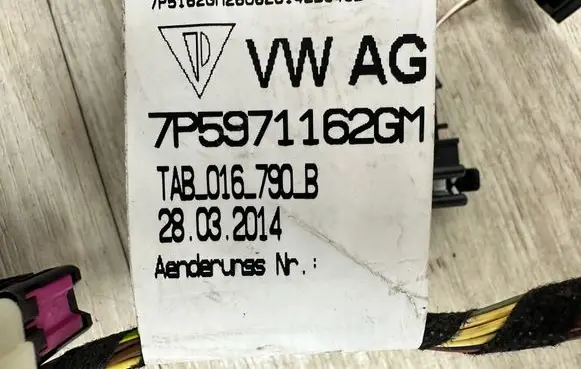 Porsche Cayenne (92A) Front door wiring loom 7P5971162GM 95861261360 TAB016790B