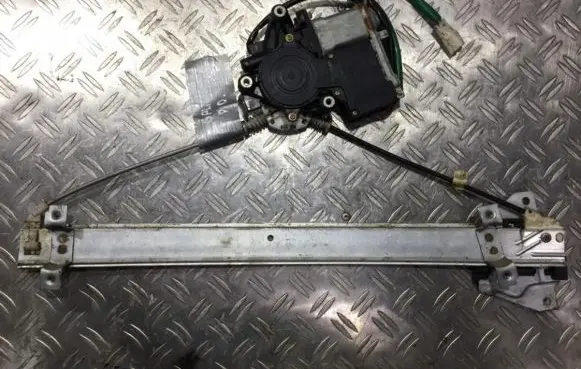 Sliding door window regulator with motor