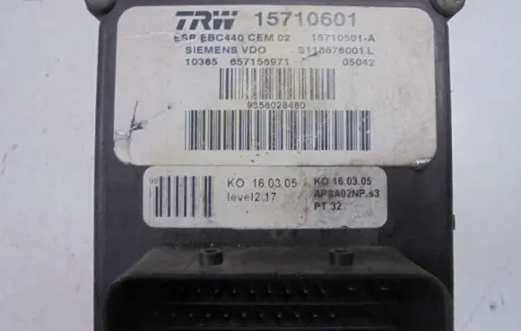 Peugeot 407 ABS Pump 9658028480