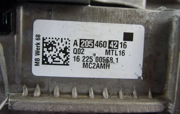 Mercedes-Benz C W205 Steering wheel axle a2054604216