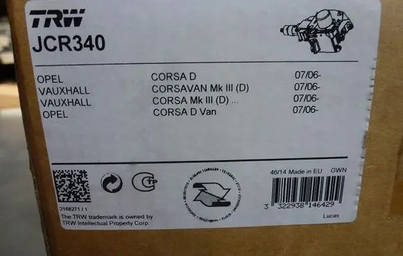 Opel Corsa C Steering wheel axle JCR340