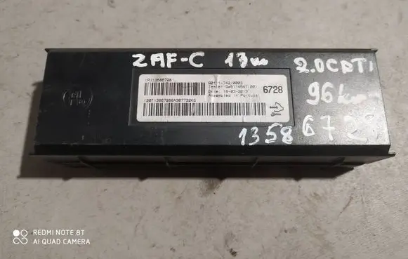 Opel Zafira C Other control units/modules 13586728 901517420003
