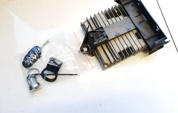 Jaguar X-Type Engine ECU kit and lock set 4x4312a650ah