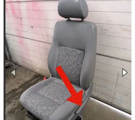 Volkswagen Transporter - Caravelle T5 Seat back rest control lever/handle 7H0882251B