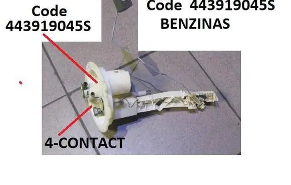 Audi 100 200 5000 C3 Fuel level sensor 443919045S
