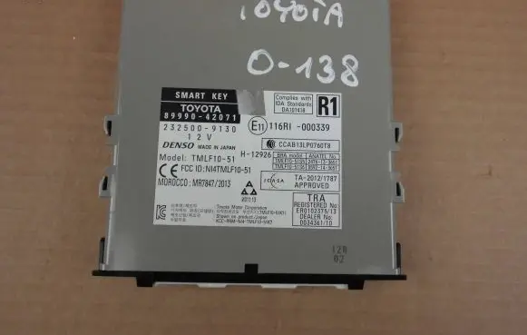 Toyota RAV 4 (XA40) Keyless (KESSY) go control unit/module 8999042071