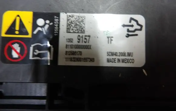Opel Insignia B Airbag control unit/module 13529157 612566170 5DK4402008