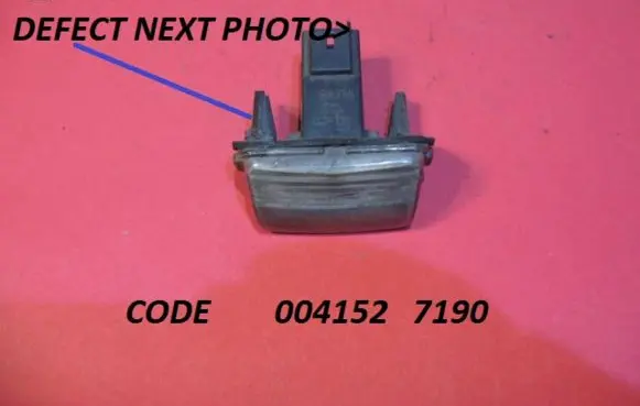 Citroen Xsara Picasso Number plate light 004152 7190