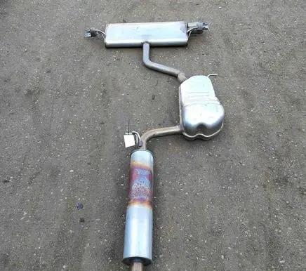 Volkswagen Polo VI Muffler/silencer 5Q0120CG 5WA253211B