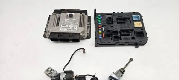 Citroen C4 Grand Picasso Engine ECU kit and lock set 9664617680 9664059080