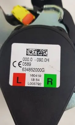 Volvo XC60 Rear seatbelt 39838359