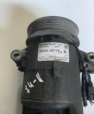 Nissan Qashqai Air conditioning (A/C) compressor (pump) 92600JD71B
