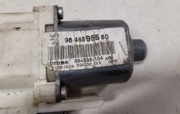 Peugeot 407 Rear door window regulator motor 999066103 9646595580