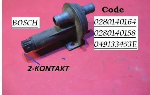 Opel Kadett E Idle control valve (regulator) 049133453E 0280140164
