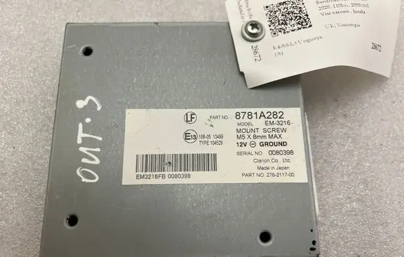 Mitsubishi Outlander Camera control unit module 8781A282