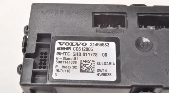 Volvo XC90 Air conditioner control unit module 31455683