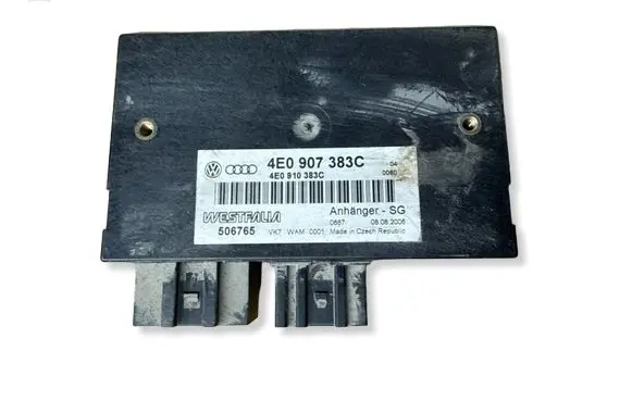 Audi Q7 4L Tow bar trailer control unit/module 4E0907383C