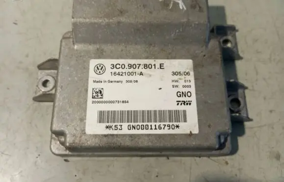 Volkswagen PASSAT B6 Hand brake control module 3C0907801E 16421001A GN000116790