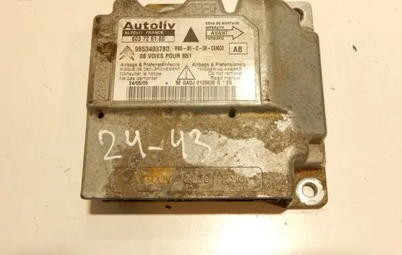 Citroen C4 I Airbag control unit/module 9653493780 2443