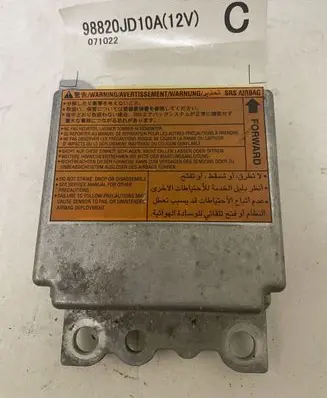 Nissan Qashqai Airbag control unit/module 98820JD10A