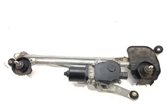 Front wiper linkage and motor