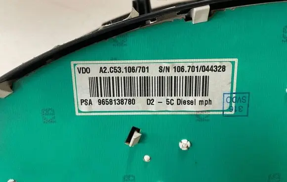 Peugeot 407 Speedometer (instrument cluster) 9658138780 A2C53106701 A2C53010609