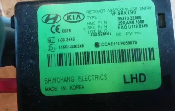 Hyundai i40 Other control units/modules 954703Z000 116RI000348 39RAB01000