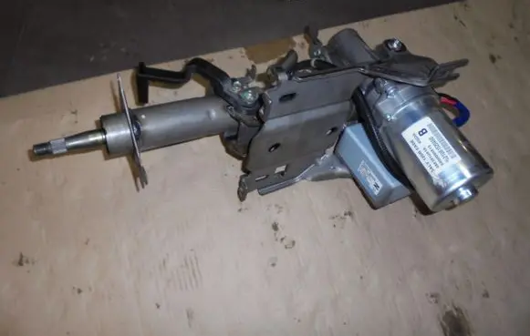 Steering wheel axle