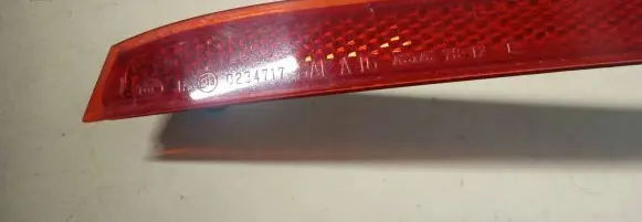 Lexus NX Rear tail light reflector 0234717