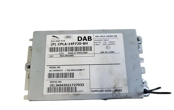 Jaguar XF X250 HiFi Audio sound control unit CPLA14F720BH 10R0312587 CPLA14D401BB