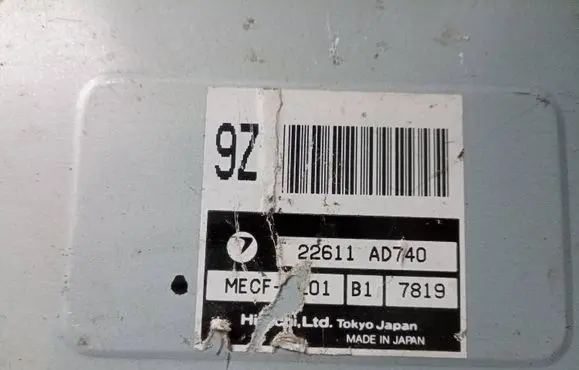 Subaru Impreza I Engine control unit/module 22611AD740 7819