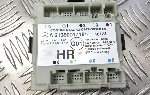 Mercedes-Benz S W222 Door control unit/module A2139001718
