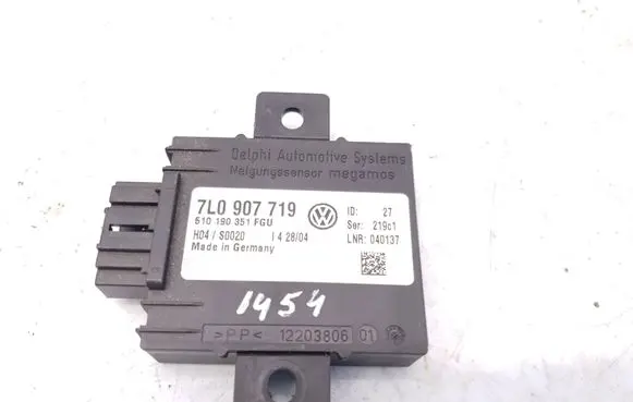 Porsche Cayenne (9PA) Alarm control unit/module 7L0907719 510190351 H04S0020