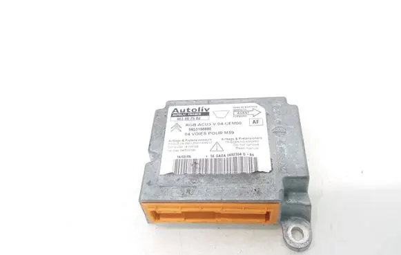 Citroen Berlingo Airbag control unit/module 9653190880
