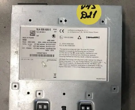 Skoda Enyaq iV MMI control unit 5LA035820E
