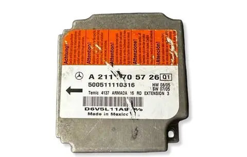 Mercedes-Benz E W211 Airbag control unit/module A2118705726 D6V5L11A9 500511110316