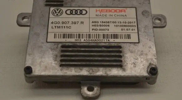 Audi A6 S6 C7 4G Headlight ballast module Xenon 4G0907397R A5G4HAD0217A H03S0006