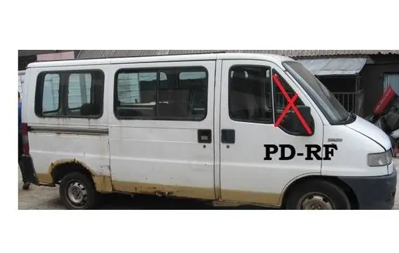 Fiat Ducato Front vent window/glass (coupe) DOT36AS2M126 43R000980 PDF00012E