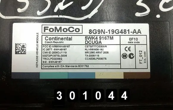 Jaguar XF Engine control unit/module 8G9N-19G481-AA