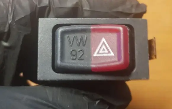 Volkswagen Golf I Hazard light switch 161953235A