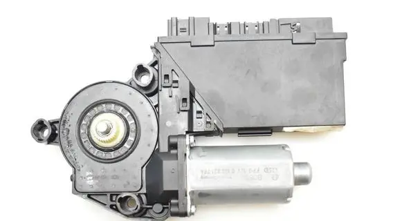 Volkswagen Touareg I Front door window regulator motor 3D1959793