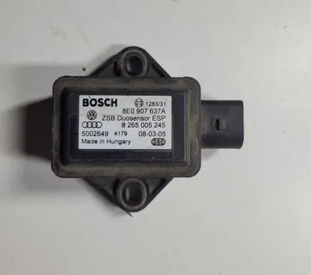 Audi A4 S4 B6 8E 8H ESP acceleration yaw rate sensor 8E0907637A 5002649 0265005245