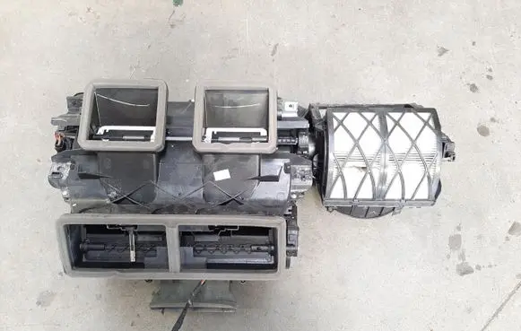 Interior heater climate box assembly